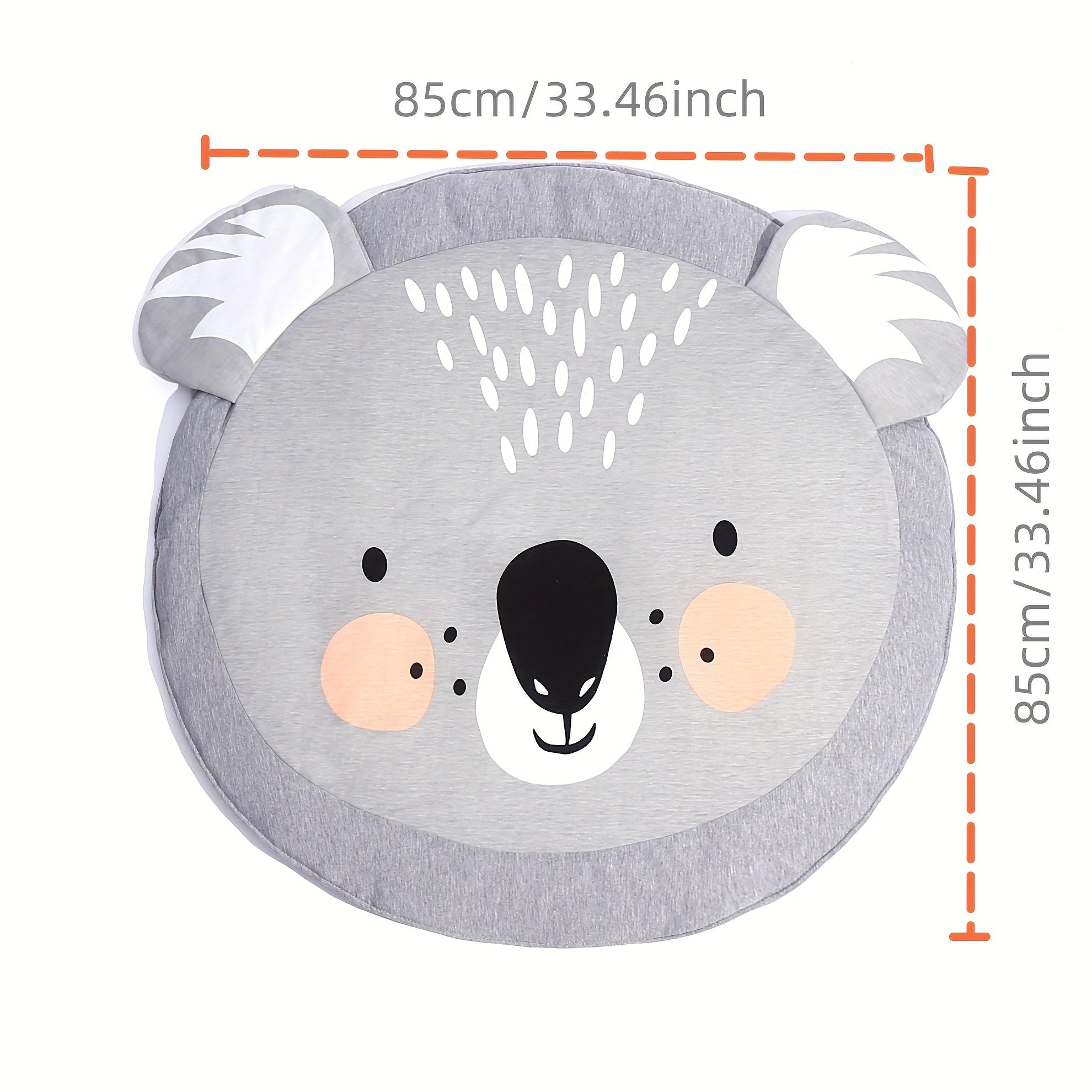 3D Animal Carpet with Inner Liner for Kids' Room Decor
