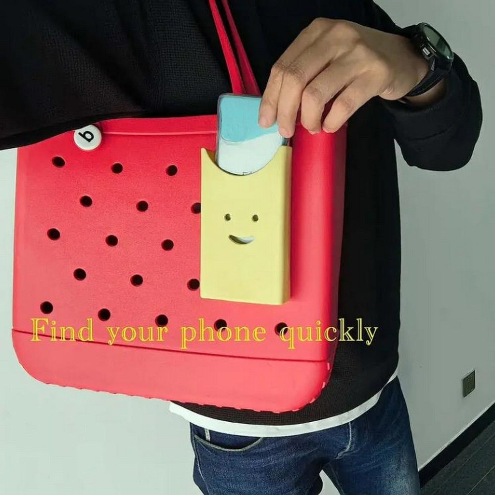Soft Rubber Bag Phone Holder Insert for Storage