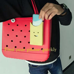 Soft Rubber Bag Phone Holder Insert for Storage