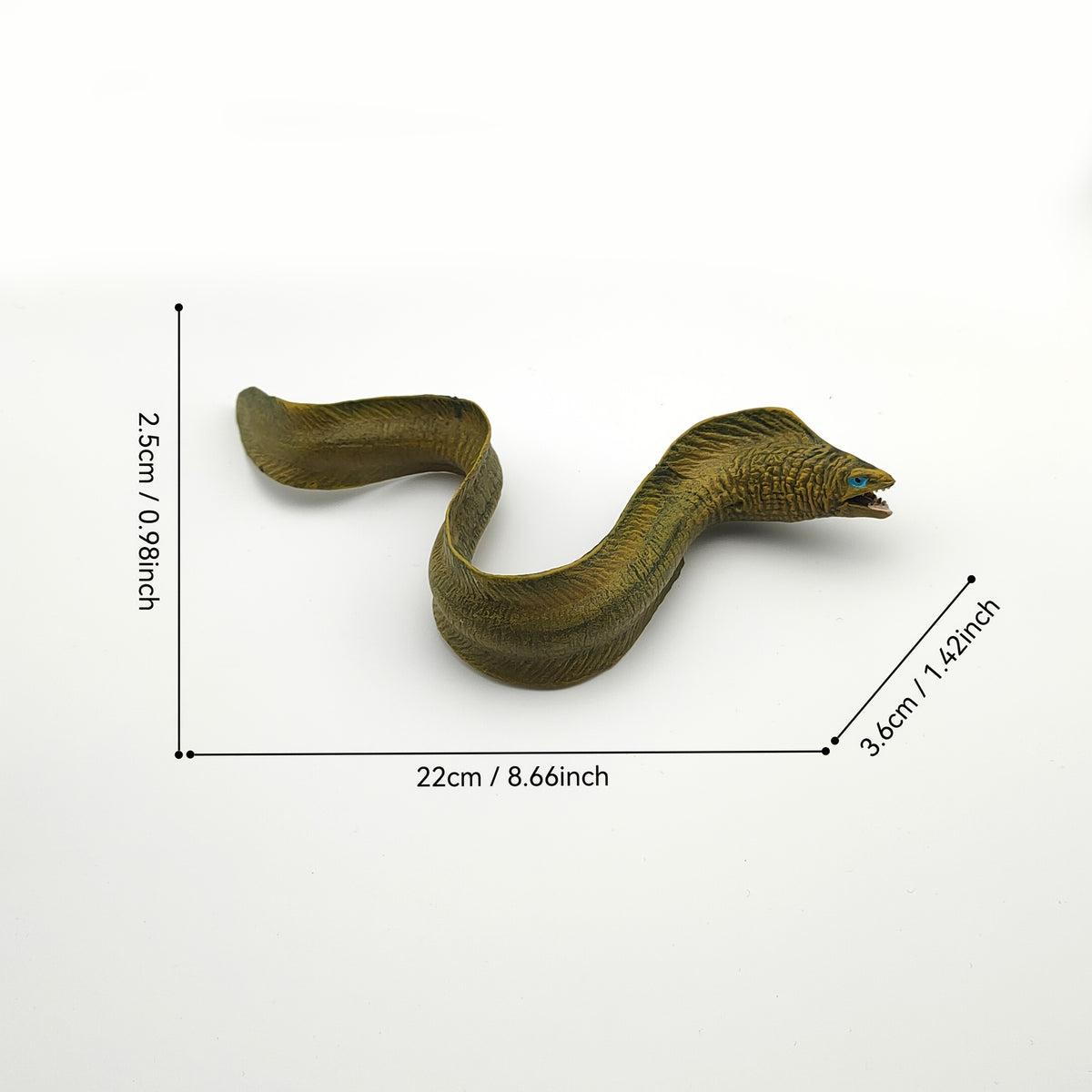 Realistic Sea Eel Aquarium Landscape PVC Marine Animal Statue