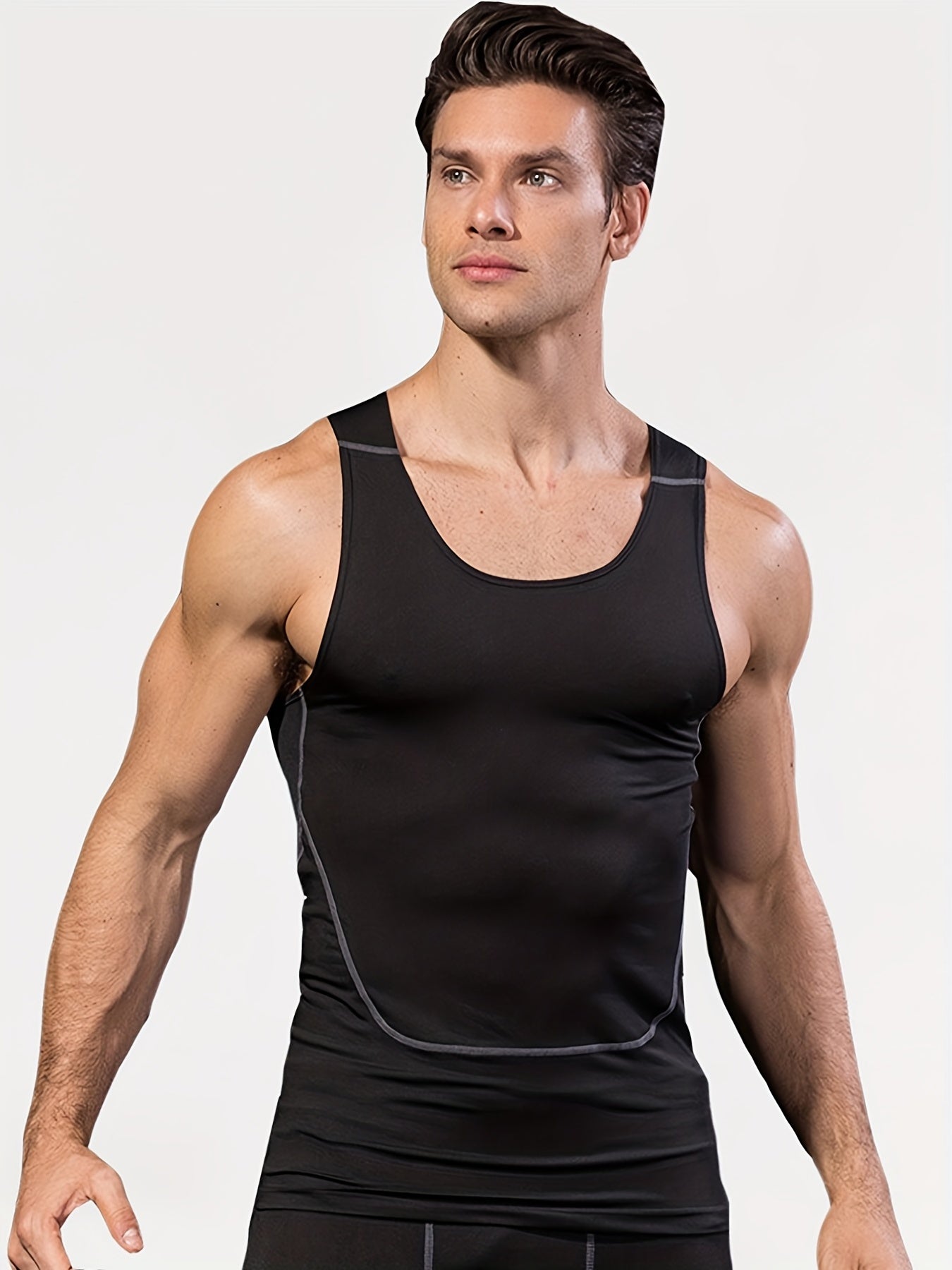 Breathable Quick Drying Sports Tank Top Men's Casual High Stretch Tank Top