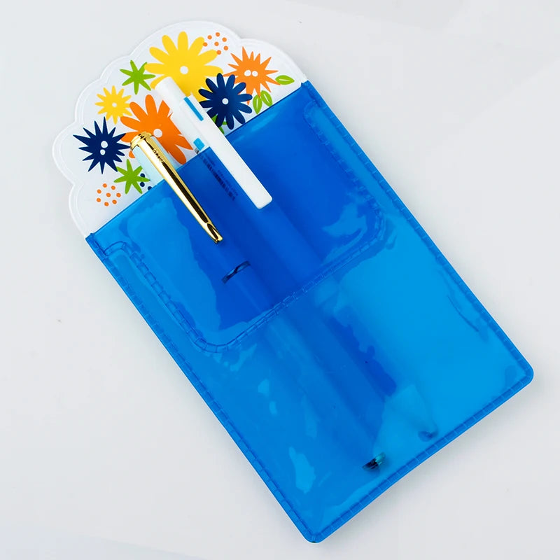 Nurse PVC Flower Pattern Pen Pocket Protector
