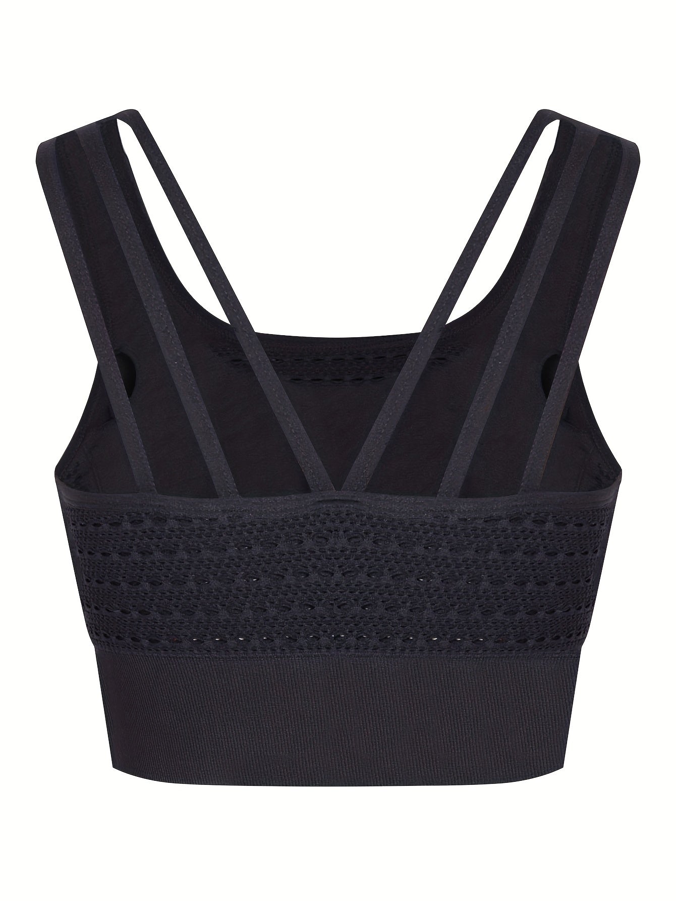  Seamless High Elastic Sports Bra with Removable Pads