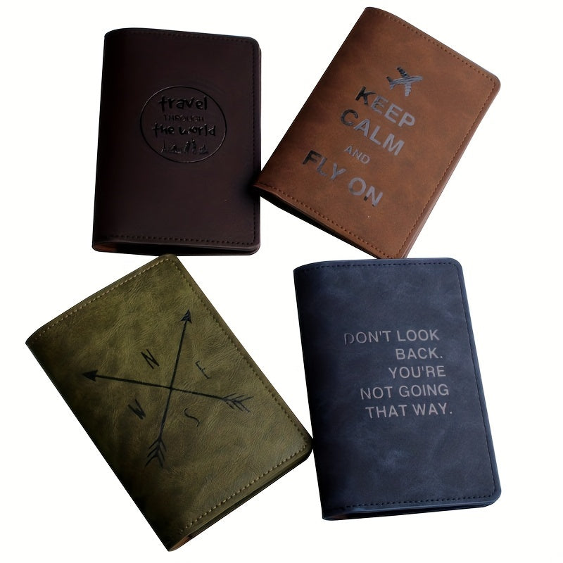 Men's Multifunctional PU Passport Bag Driver's Leather Case Holder