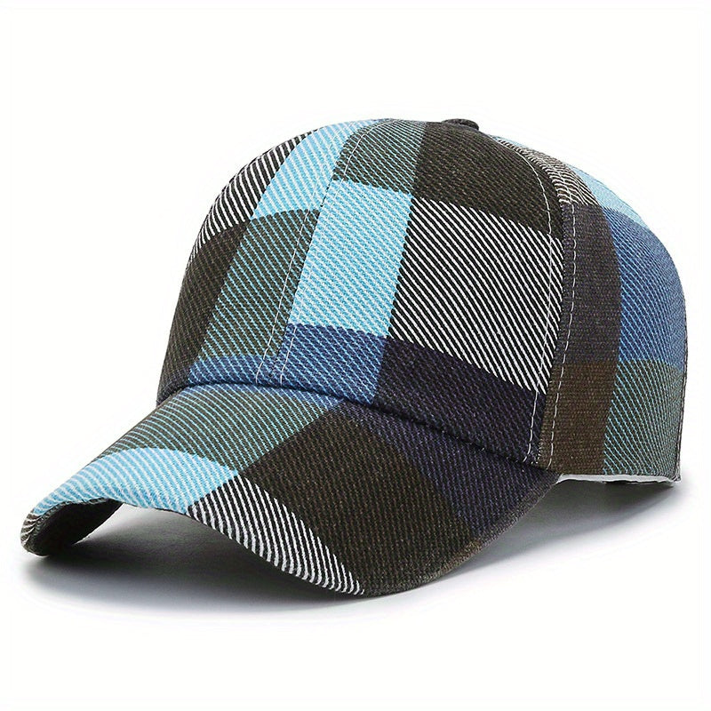 Block Baseball Cap Vintage Couple Casual Sun Hat Adjustable Unisex Sports Hats
