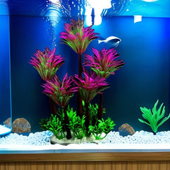 Aquarium Coconut Tree Simulation Aquatic Plants Decoration