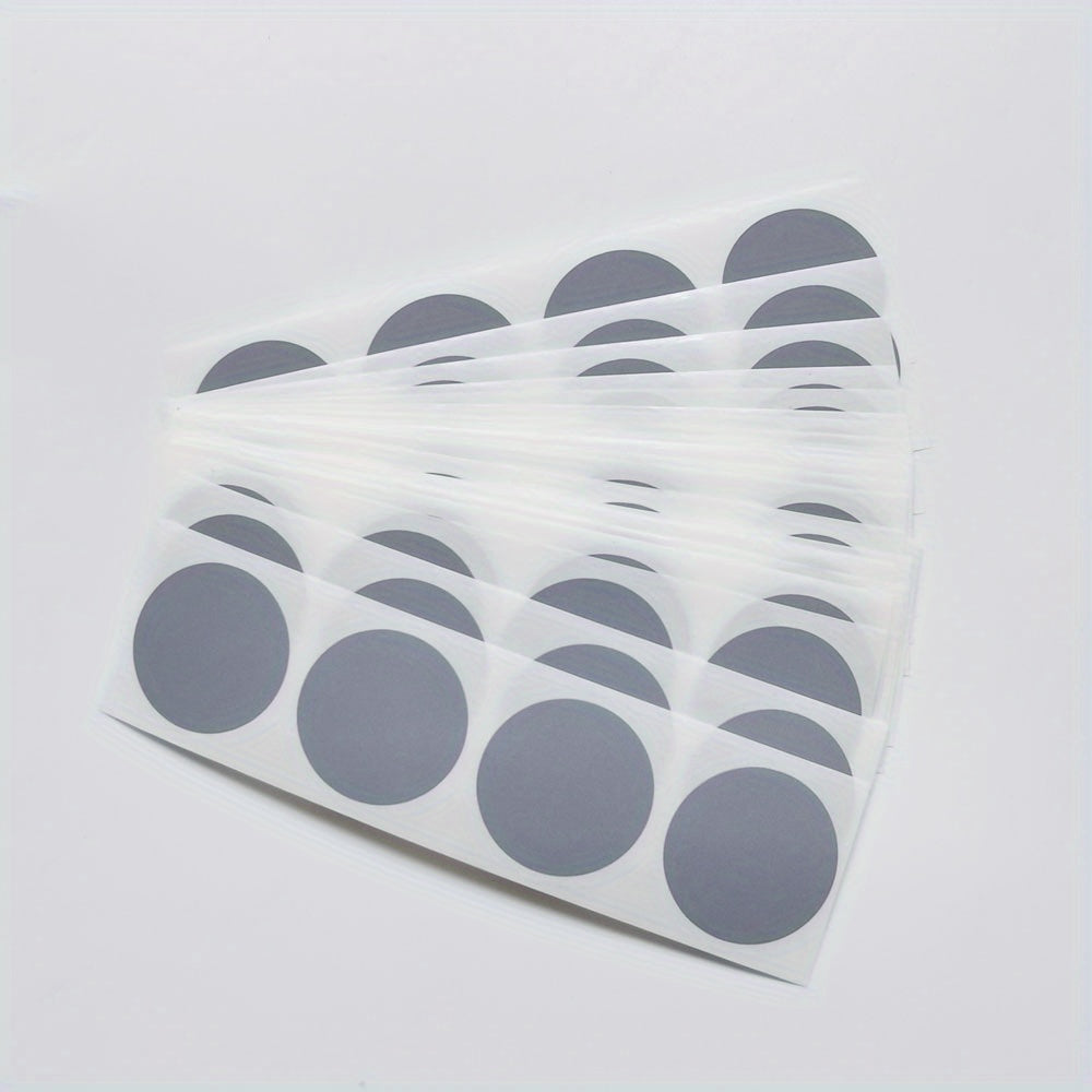 100pcs 1 Inch Round Colors Scratch Off Stickers - Golden, Silver, Gray, Red