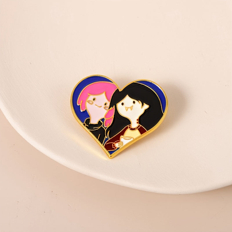 Men's Alloy Cartoon Brooch for Backpack Jeans