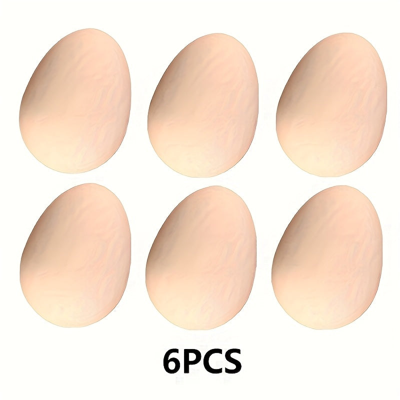 Realistic Bouncing Eggs Prank Toys for DIY Painting - Pack of 6