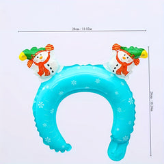 4pcs Christmas Santa Claus Headband Balloon Party Decoration Props