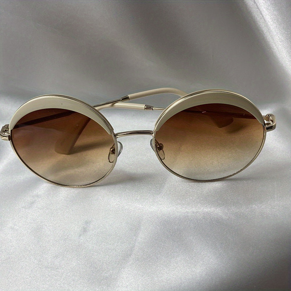 Round Polarized Sunglasses Gradient Glasses Driving Beach UV400