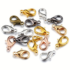 100pcs Lobster Clasps Bracelet Necklace DIY Hooks Chain Closure Jewelry Making