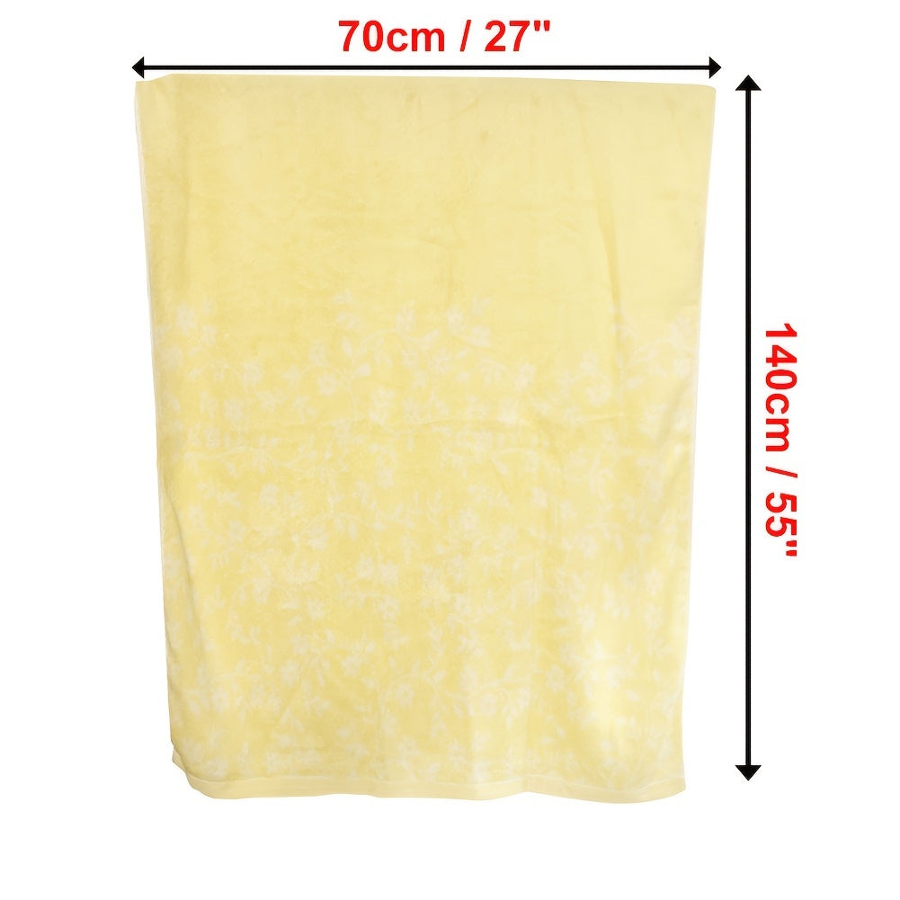 Soft Flower Pattern Bamboo Fiber Bath Towel