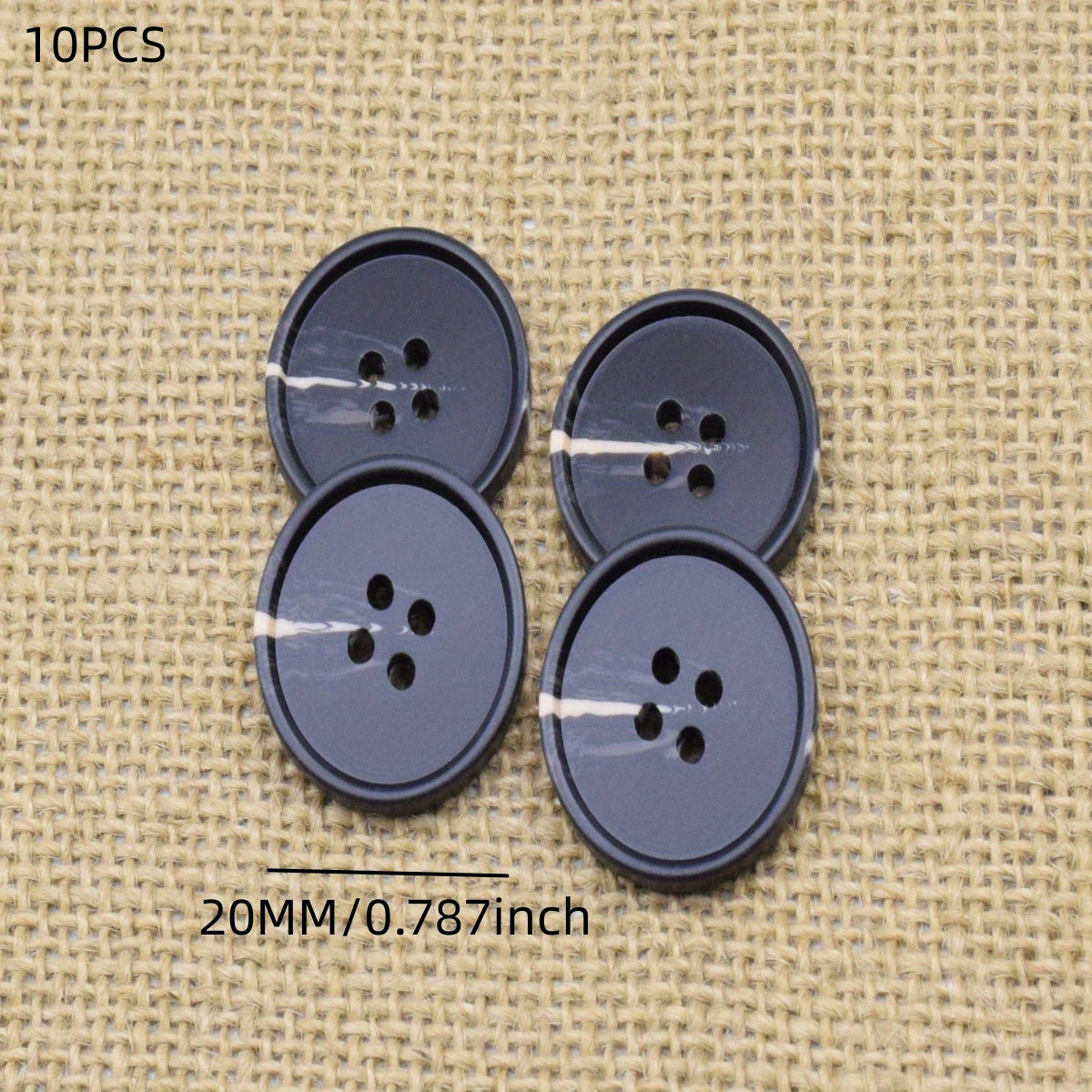 10PCS Resin and Horn Coat Suit Button Set
