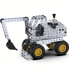 234pcs Metal Model Construction Toys DIY Excavators Forklift Puzzle