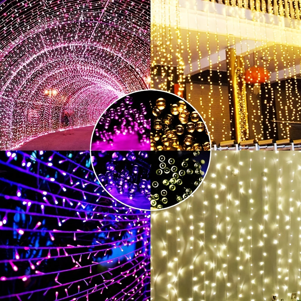 300 LEDs Solar String Lights Outdoor 8 Modes Waterproof Xmas Tree Lights