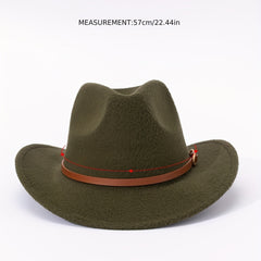 Warped Woolen Top Hat Autumn And Winter Jazz Hat British Retro Felt Hat