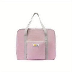 Large Capacity Foldable Duffle Bag Lightweight Zipper Storage Overnight Bag