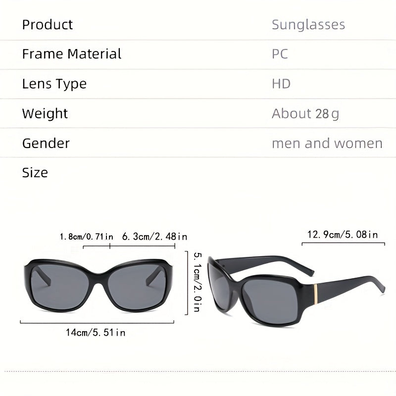 Large Polarized Sunglasses Oval Wrap Around Glasses UV400