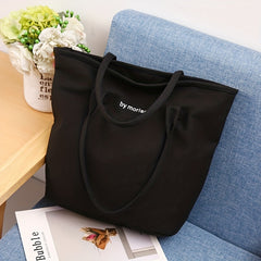 Large Capacity Canvas Shoulder Bag for Students