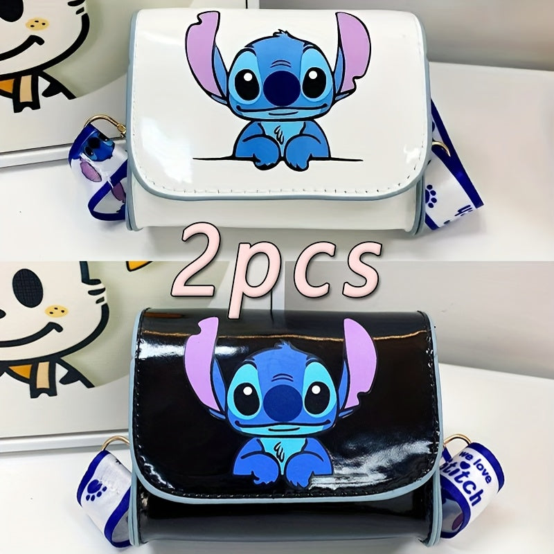 Stitch Girls Diagonal Backpack Durable TPU Material