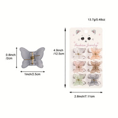6pcs Small Butterfly Hair Claw Mini Insect Hair Claw Accessory for Women