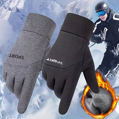 Winter Warm Thickened Gloves Windproof Waterproof Anti slip Touch Screen