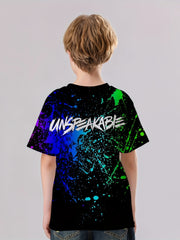 UNSPEAKABLE Print T shirt Casual Short Sleeve Top Unisex Tee