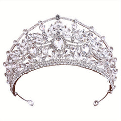 Sparkling Princess Tiara Crown Rhinestone Bridal Headpiece Hand Wash