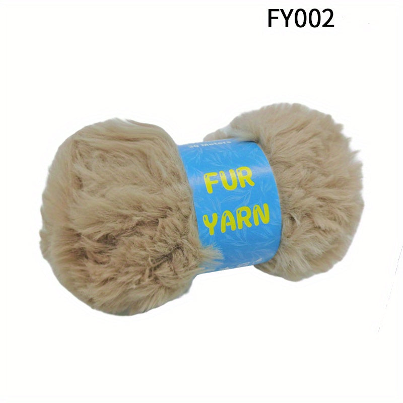 Soft Yarn Faux Mink Fur Yarn For DIY Knitting And Crocheting