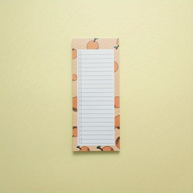 50 Colorful Fruit Magnetic Notepads for Lists & Reminders