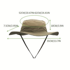 Men's Windproof UV Protection Mesh Sun Visor Bucket Hat