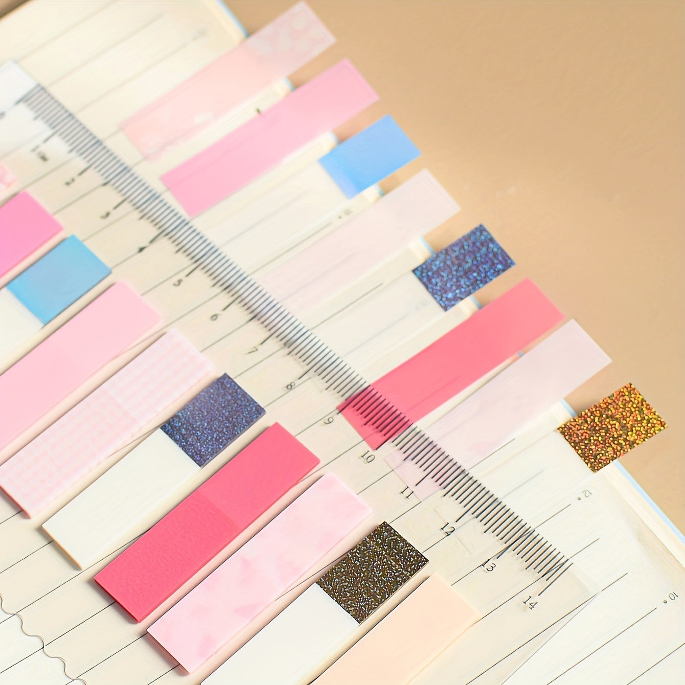 PET Sticky Notes with Laser Flash Index Stickers 10 Sets 200 Sheets