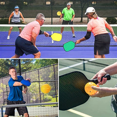 7pcs 40 Holes Pickleball Balls PE Pickleball Luminous Plastic Pickle Ball