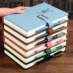 360 Page Leather Buckle A5 Notebook for Home Office and Study