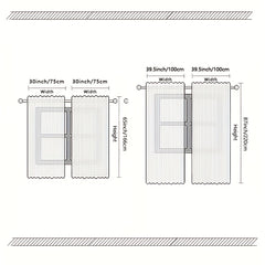 2pcs Red Roses Flower Pattern Curtain Blackout Rod Pocket Installation