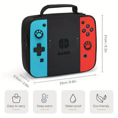Retro Game Pattern Lunch Bag - Insulated Waterproof - Back to School