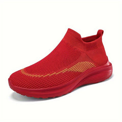 Women's Lightweight Slip-on Walking Shoes Breathable Platform Sports Sneakers