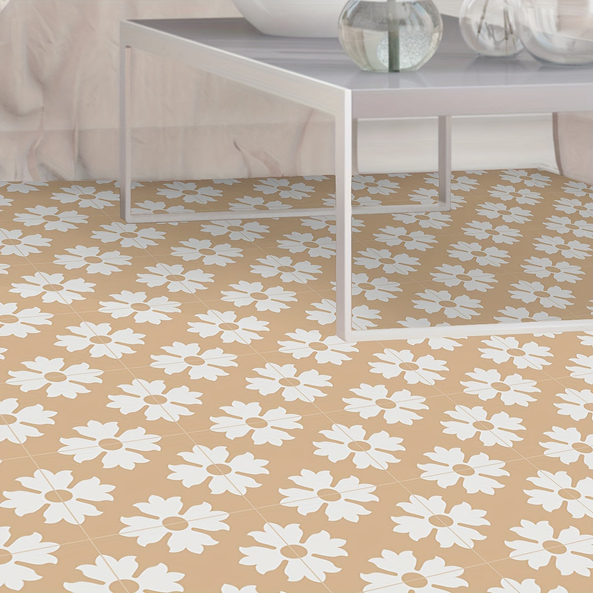 9pcs Nordic Style Printed Floor Stickers Non-slip Waterproof Decal Vinyl Sticker