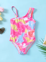 Adorable Dino Graphic 1pc Swimsuit Girls Hawaii Vacation Summer Clothes