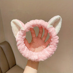 Cat Ear Hair Band Ladies Hair Band Plush Face Hair Accessories