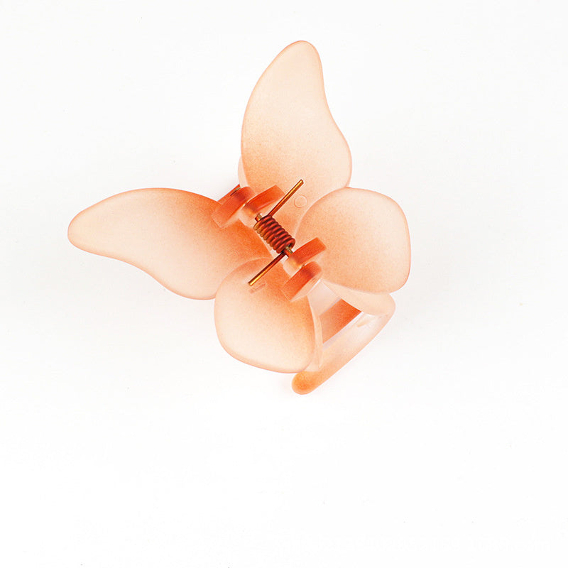 Butterfly Decor Hair Claw Gradient Banana Clip Hairgrip Hair Accessory