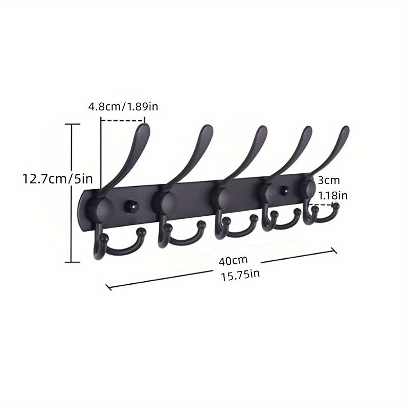 10pcs Wall Hanging Coat Hook Towel Hat Storage Hook