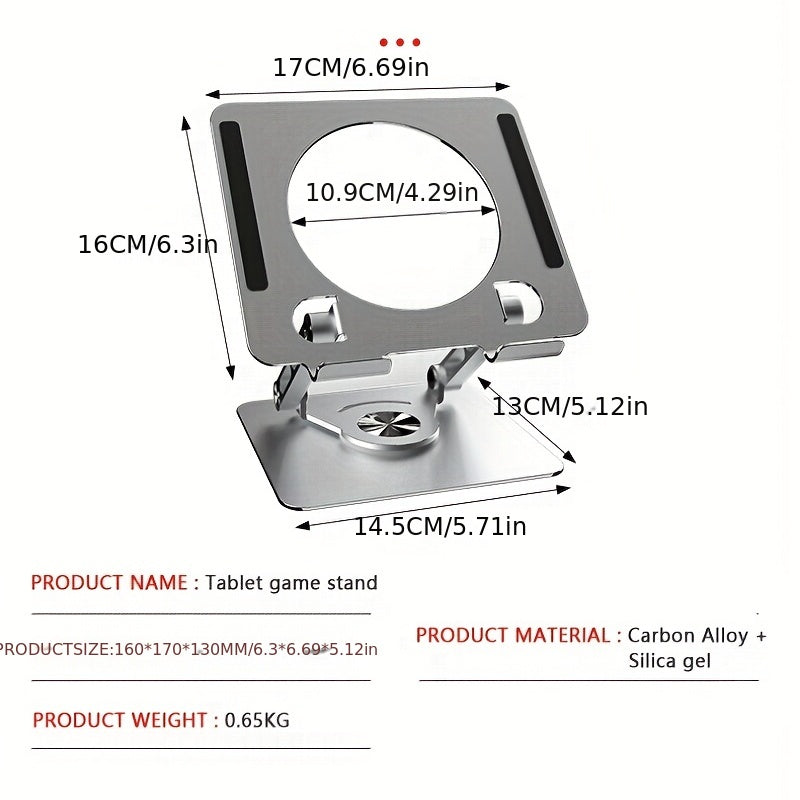 360 Folding Rotating Tablet Bracket Desktop Metal Heat Dissipation Game Live