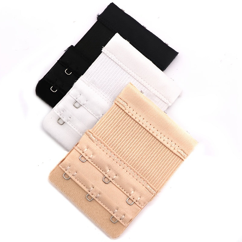 3 Pcs Elastic Bra Strap Extenders Adjustable Band Comfort Women's Lingerie