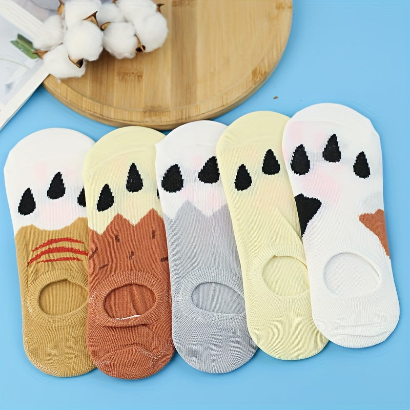 Animal Claw Print Ankle Socks Women's Stockings & Hosiery