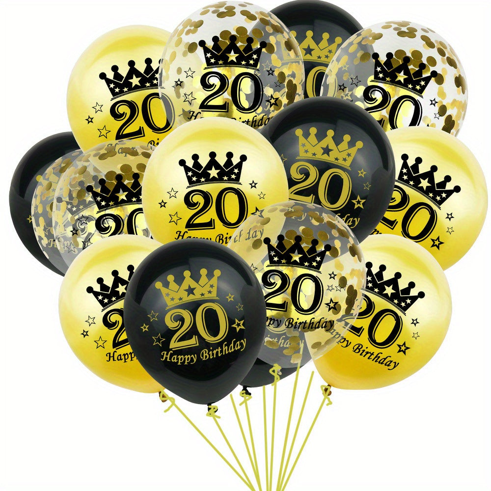 Adult Birthday Balloons Set for Party and Photo Shoots