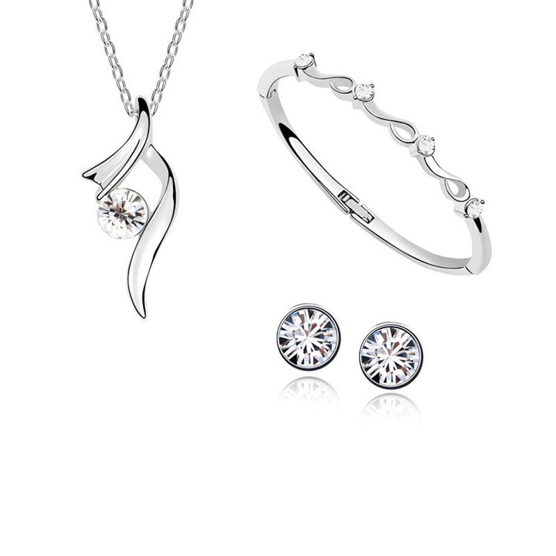 Crystal Jewelry Set for Women Girls