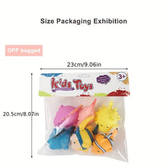 Soft Rubber Hand Grasping Ball Vinyl Fish Baby Touch Ball