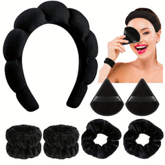 7PCS Spa Hair Accessories Headbands For Women Girls Sponge Headband